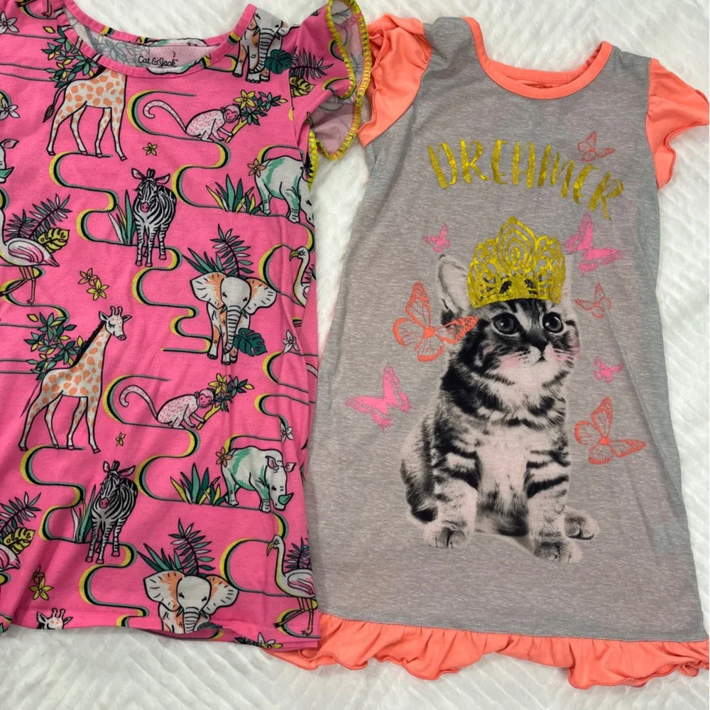 Girls‎ Pajama Sets Night Gowns size medium Disney Frozen cat trolls union suit
